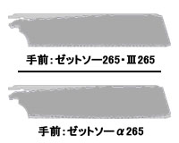 のこぎり刃の形の違い