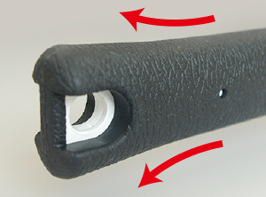 すべりにくいグリップ