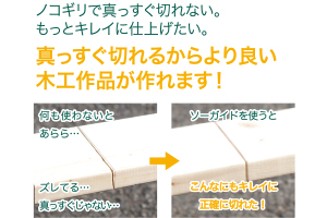 まっすぐ切れるからより良い作品が作れます