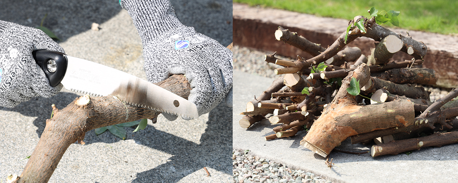 剪定後の枝処理